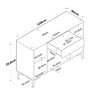Hanah Home Gabinete Multipropósito Blanco JE136 - 3144